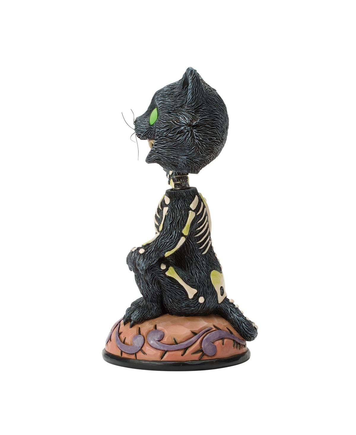 Jim Shore Halloween Bobble Head Black Cat Figurine