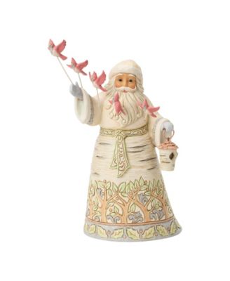 Heartwood Creek Santa with Cardinal Figurine