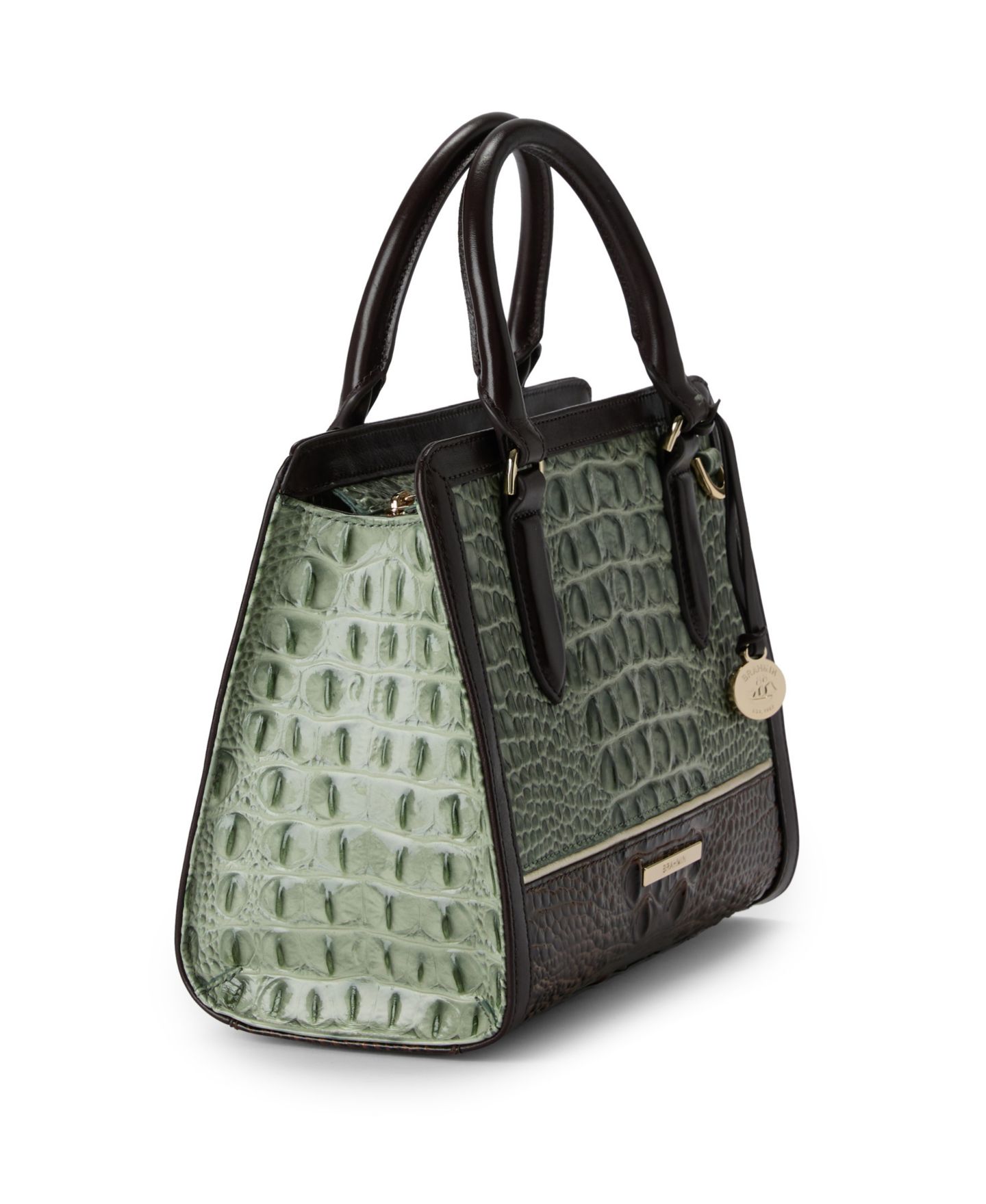 Женская сумка Brahmin Cami Northway Leather Satchel, цвет: Softgrass — фото 3
