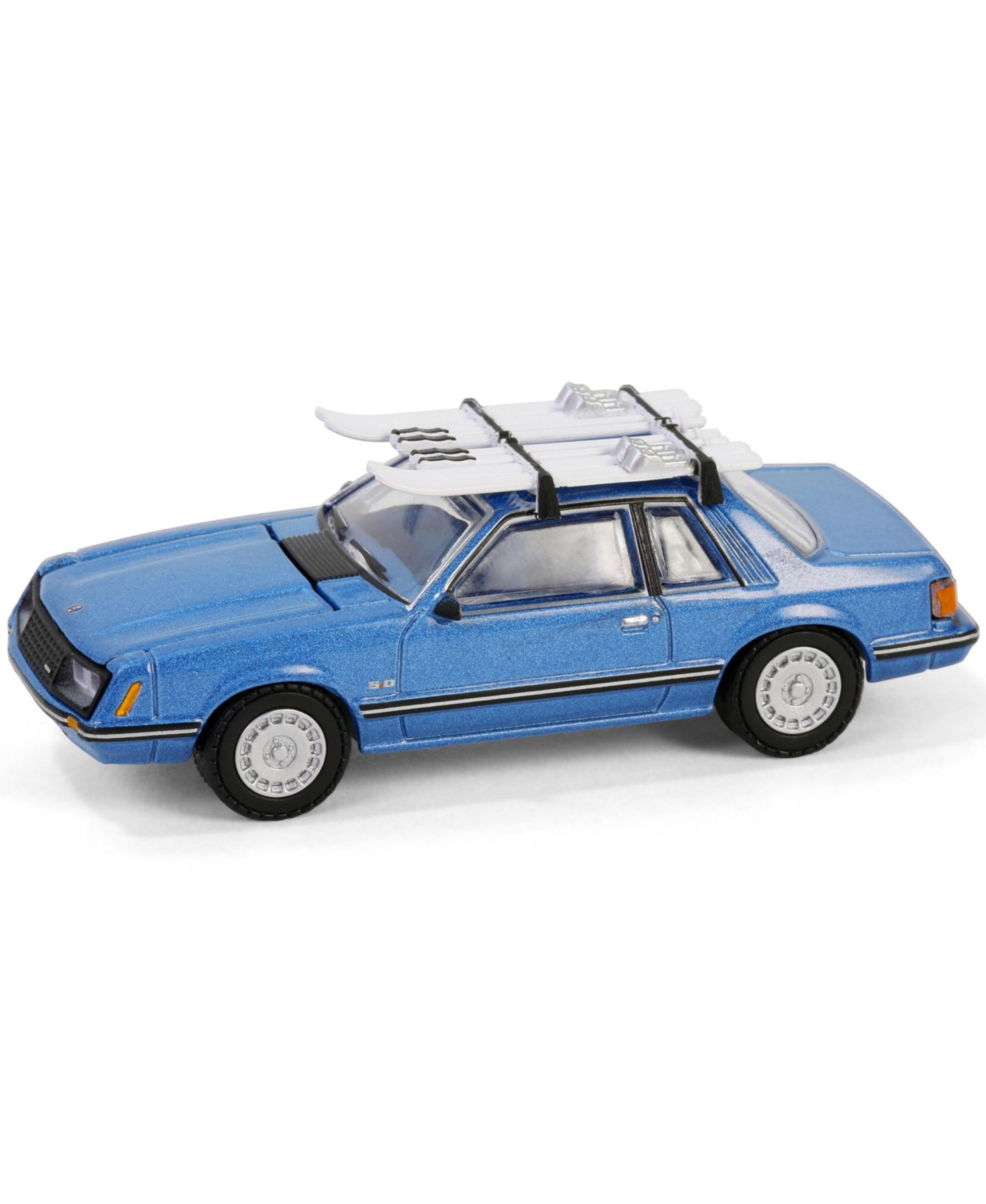 Детская игрушка Greenlight 1/64 Scale 1967 Ford Mustang Ghia Coupe Ski Roof Rack Hobby Exclusive Collectible Toy Vehicle 30510 — фото 6