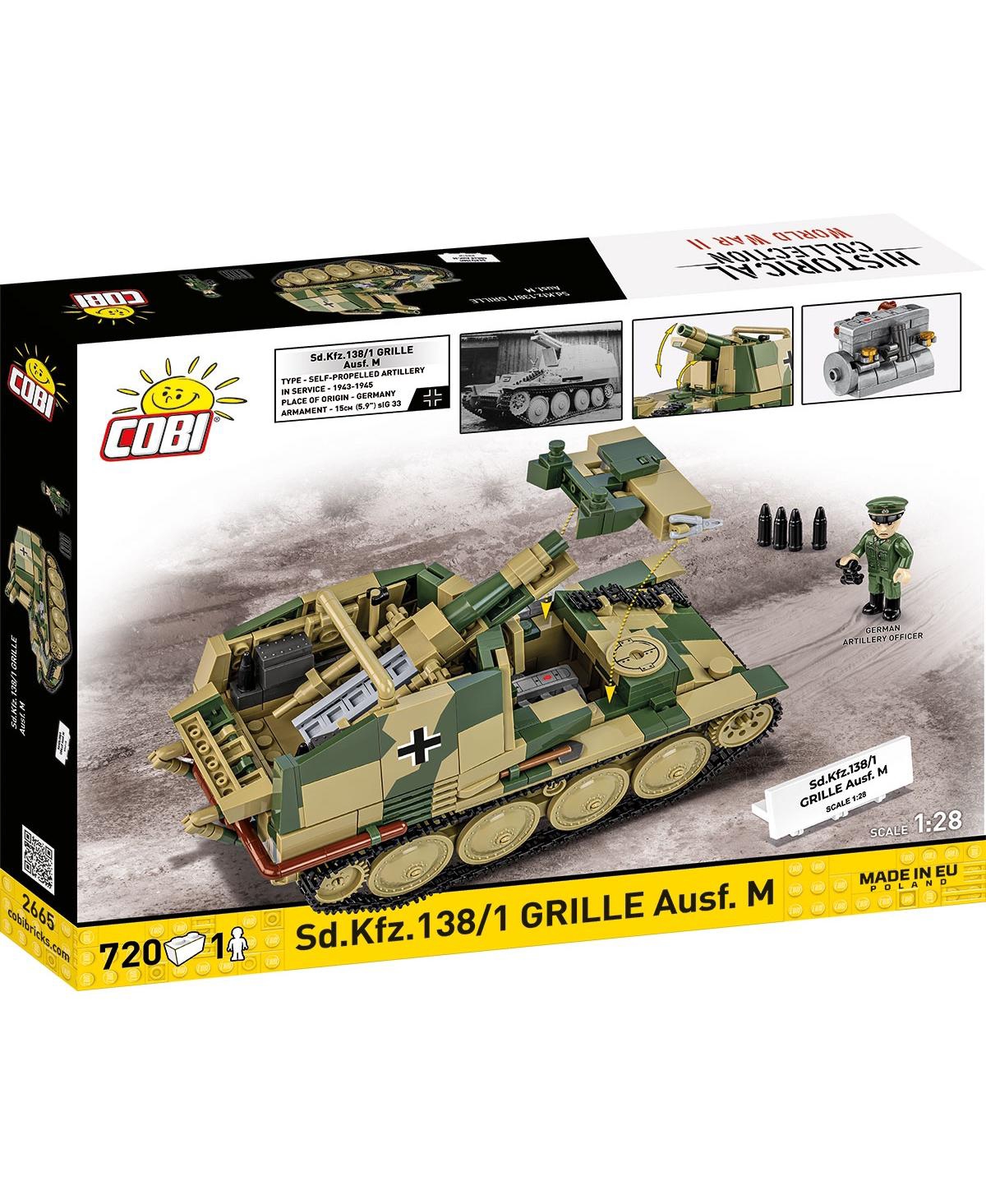 Cobi Historical Collection World War Ii Sturmpanzer 38(t) Grille Ausf. M 720-Piece Building Set, Ages 9+