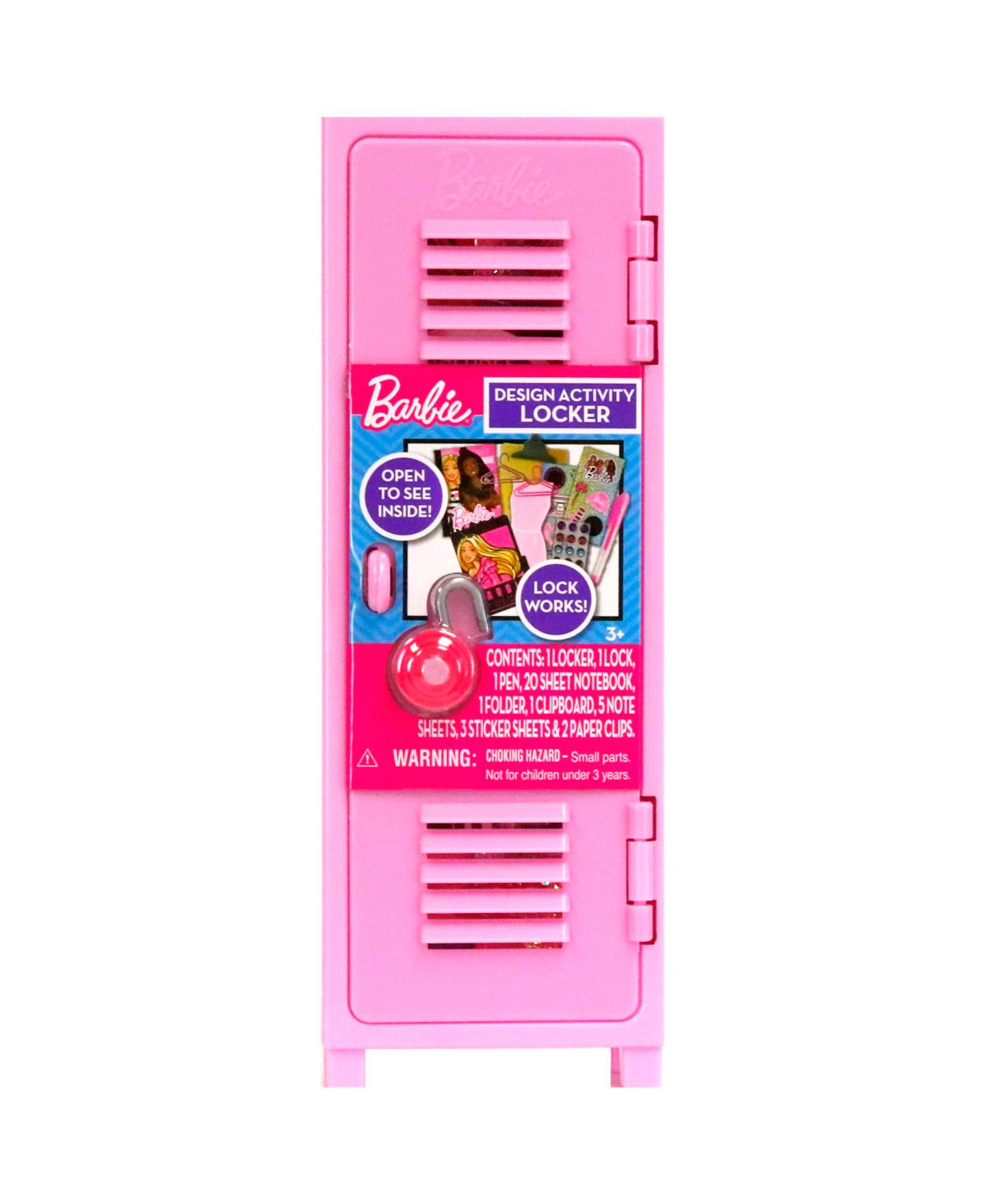 Детский игровой набор Barbie Design Activity Locker Working-Lock Playset, Ages 3+ — фото 1