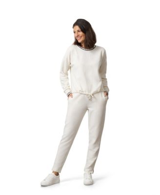 Women's Crewneck Long-Sleeve Pull-On Pullover and Pant Set