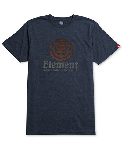 Element Men's Vertical Push Graphic-Print Logo T-Shirt
