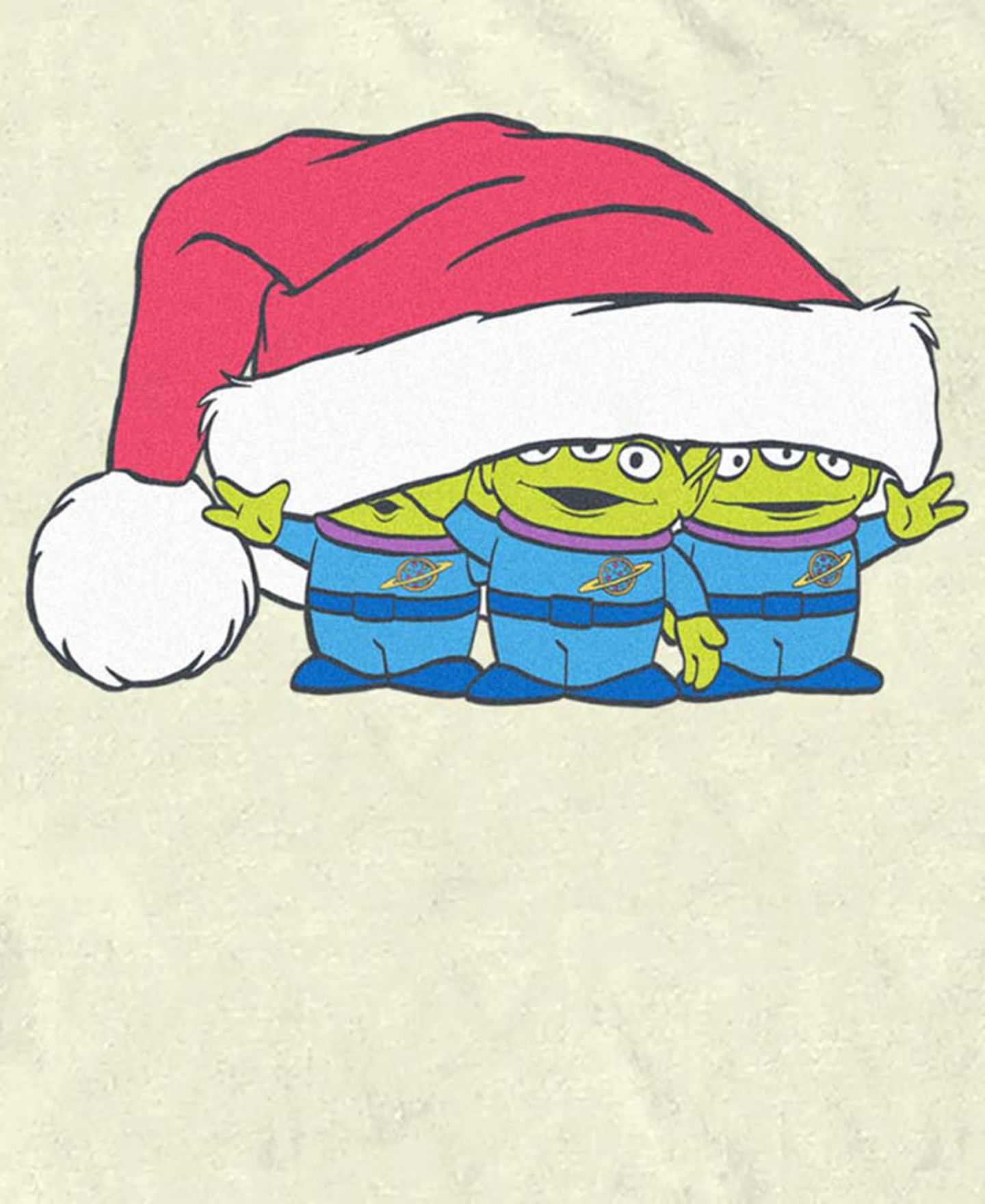 Мужская футболка Fifth Sun Toy Story Aliens Christmas Hat, цвет: Натуральный — фото 3