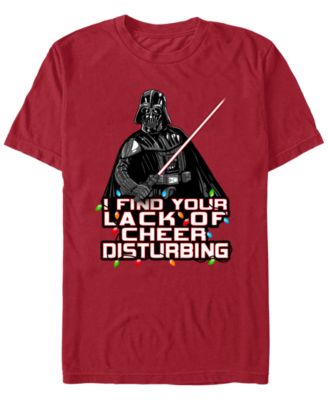 Men's Disturbing Cheer Star Wars Graphic Regular-Fit T-Shirt