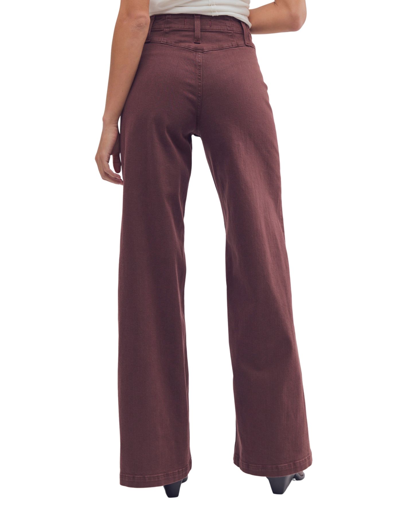 Женские брюки Free People Libre Corduroy High-Rise Wide-Leg, цвет: Shopping Bag — фото 5