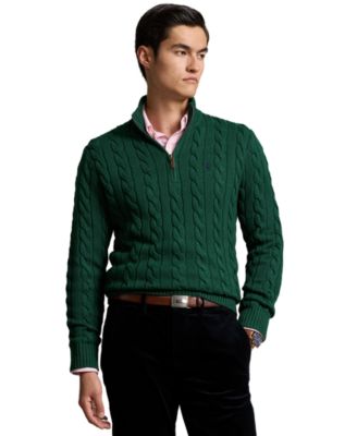 Men's Cable-Knit Cotton Sweater