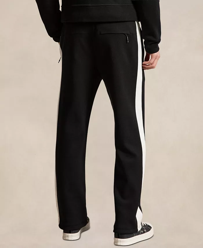 Men's Double-Knit Striped Track Pants - thumbnail 4