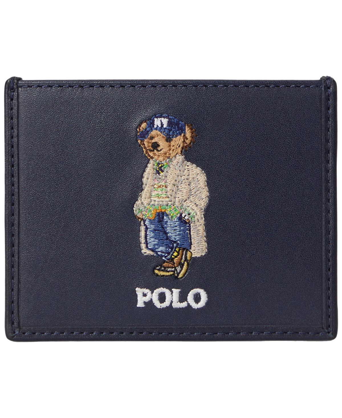 Polo Ralph Lauren Polo Bear Slim Full-Grain Leather Card Case