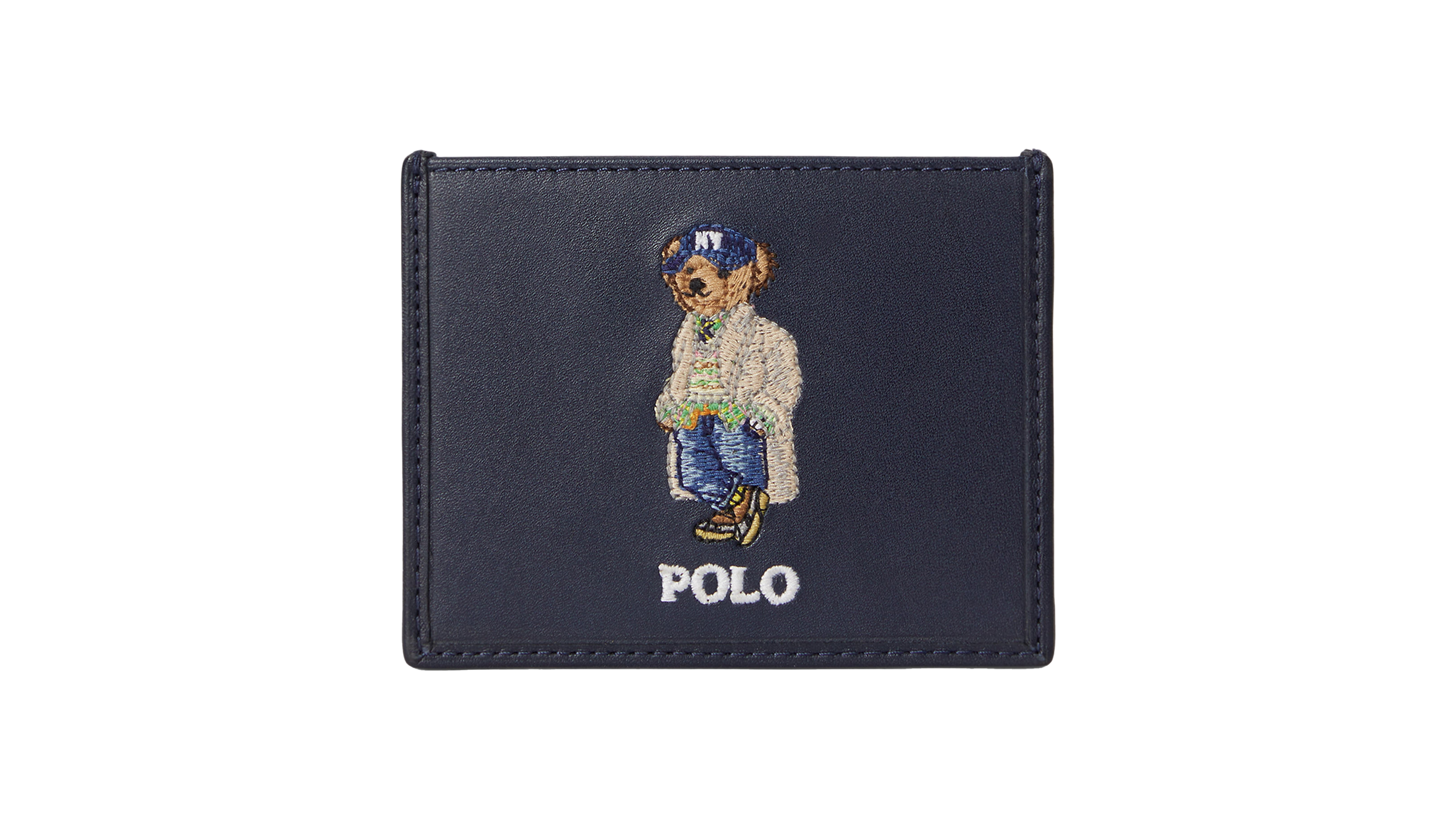Polo Ralph Lauren Polo Bear Slim Full-Grain Leather Card Case