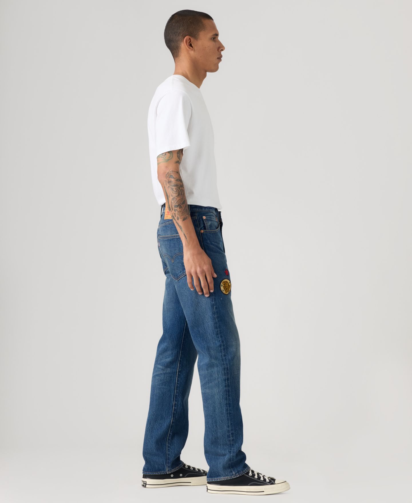 Мужские джинсы Levi's Parade 501® Original Fit Straight-Leg Medium-Wash, цвет: Balloon — фото 4