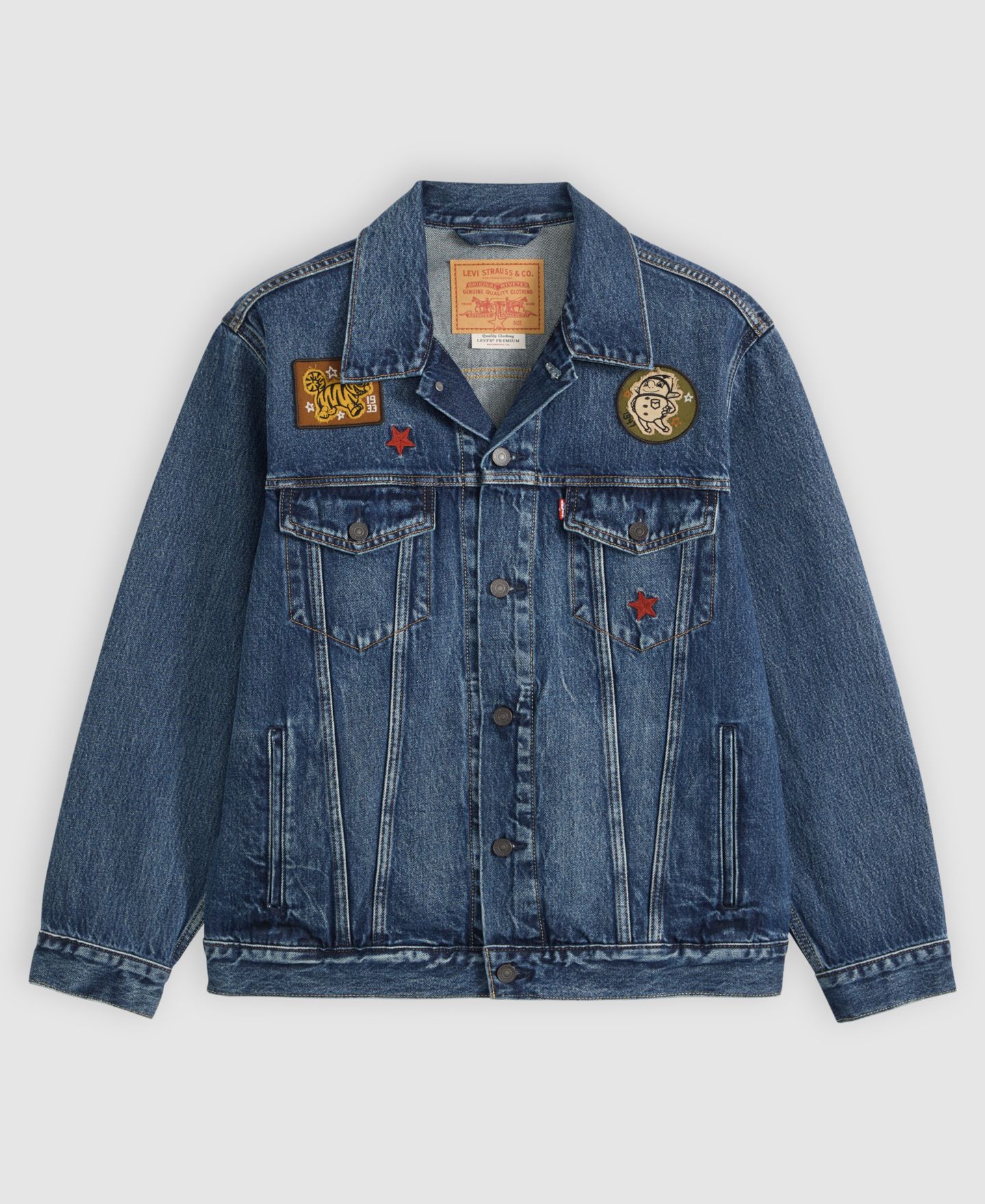 Мужская куртка Levi's Macy's 100th Parade Relaxed Trucker, цвет: Ballon Parade Trk — фото 6