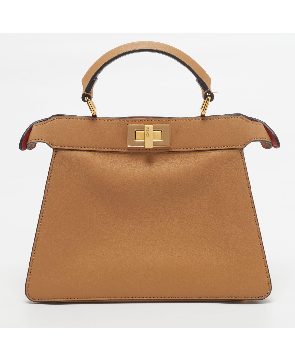 Pre-Owned Fendi Women's Peekaboo Iseeu Leather Satchel