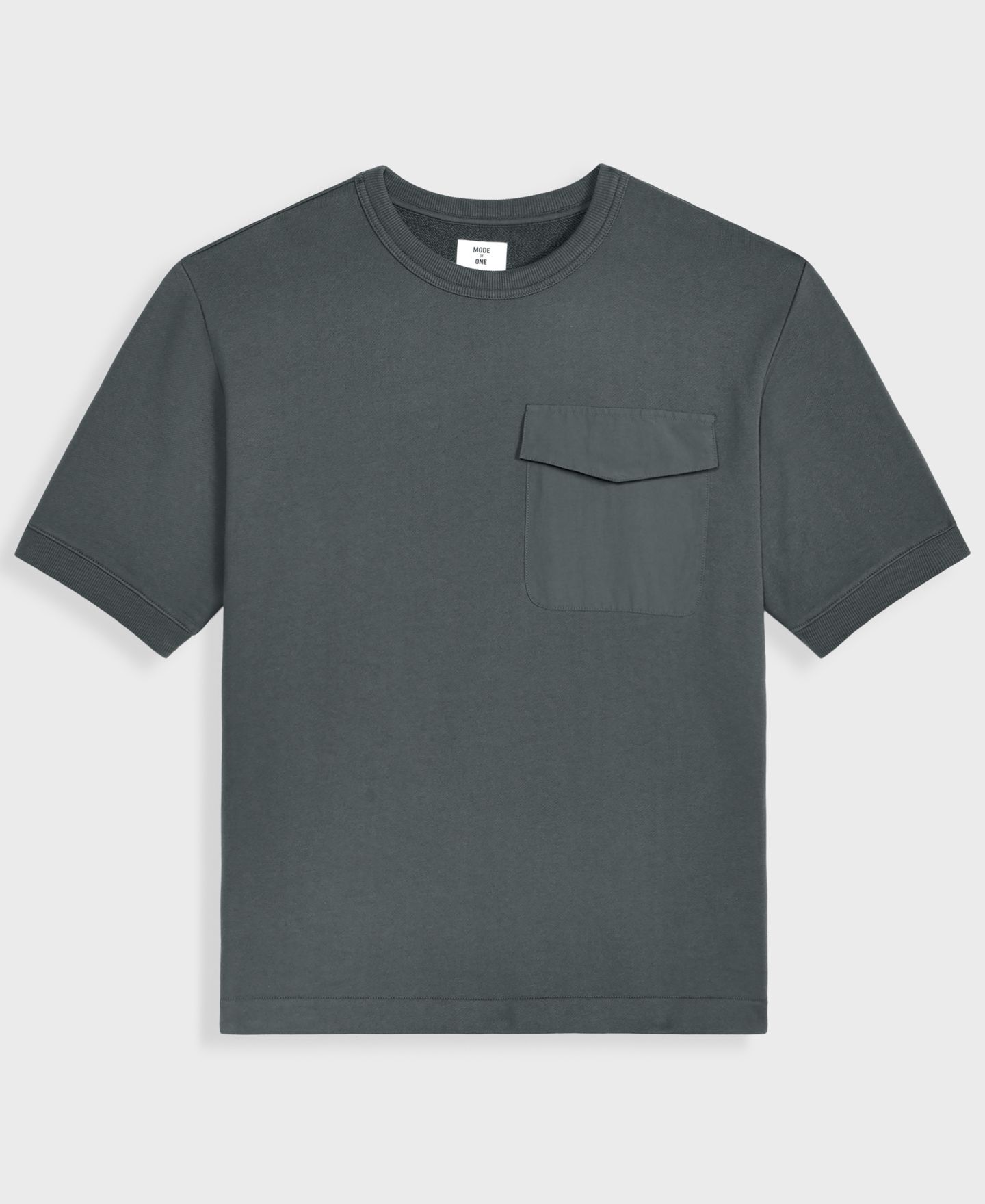 Мужская футболка Mode of One Relaxed-Fit Flap Pocket, цвет: Чёрный песочный — фото 6