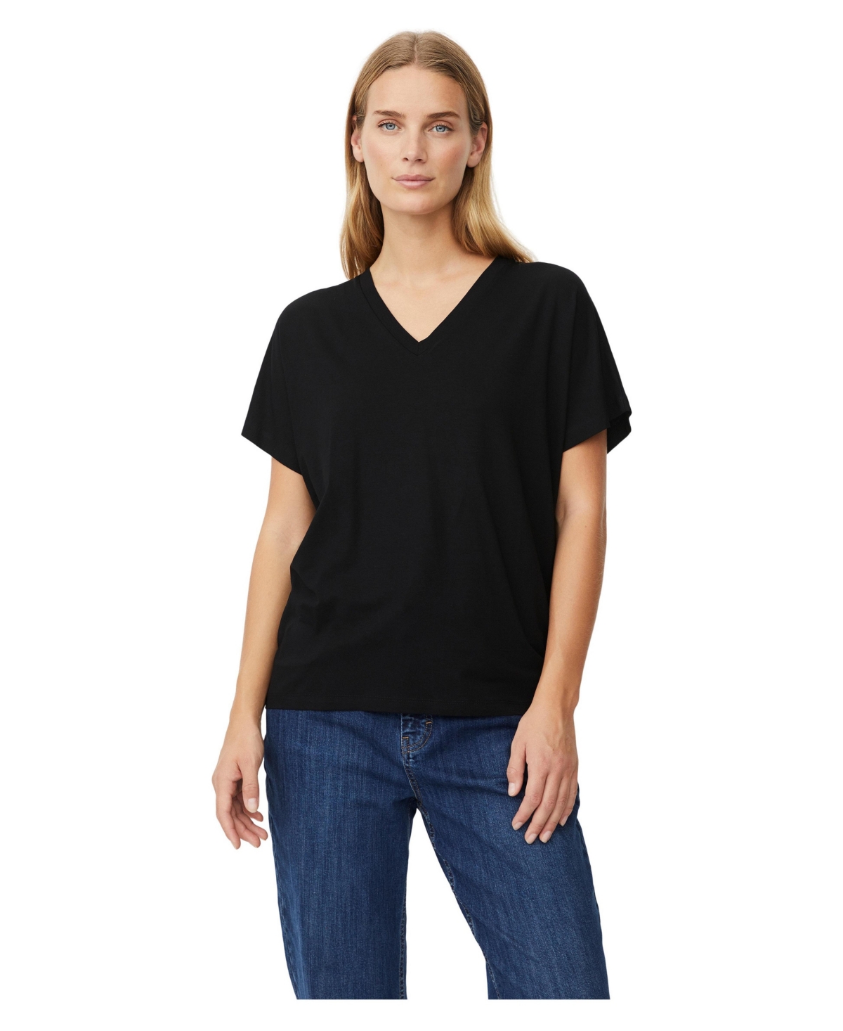 Masai Copenhagen Women's MaBadu V-Neck Short Sleeve T-Shirt - Black