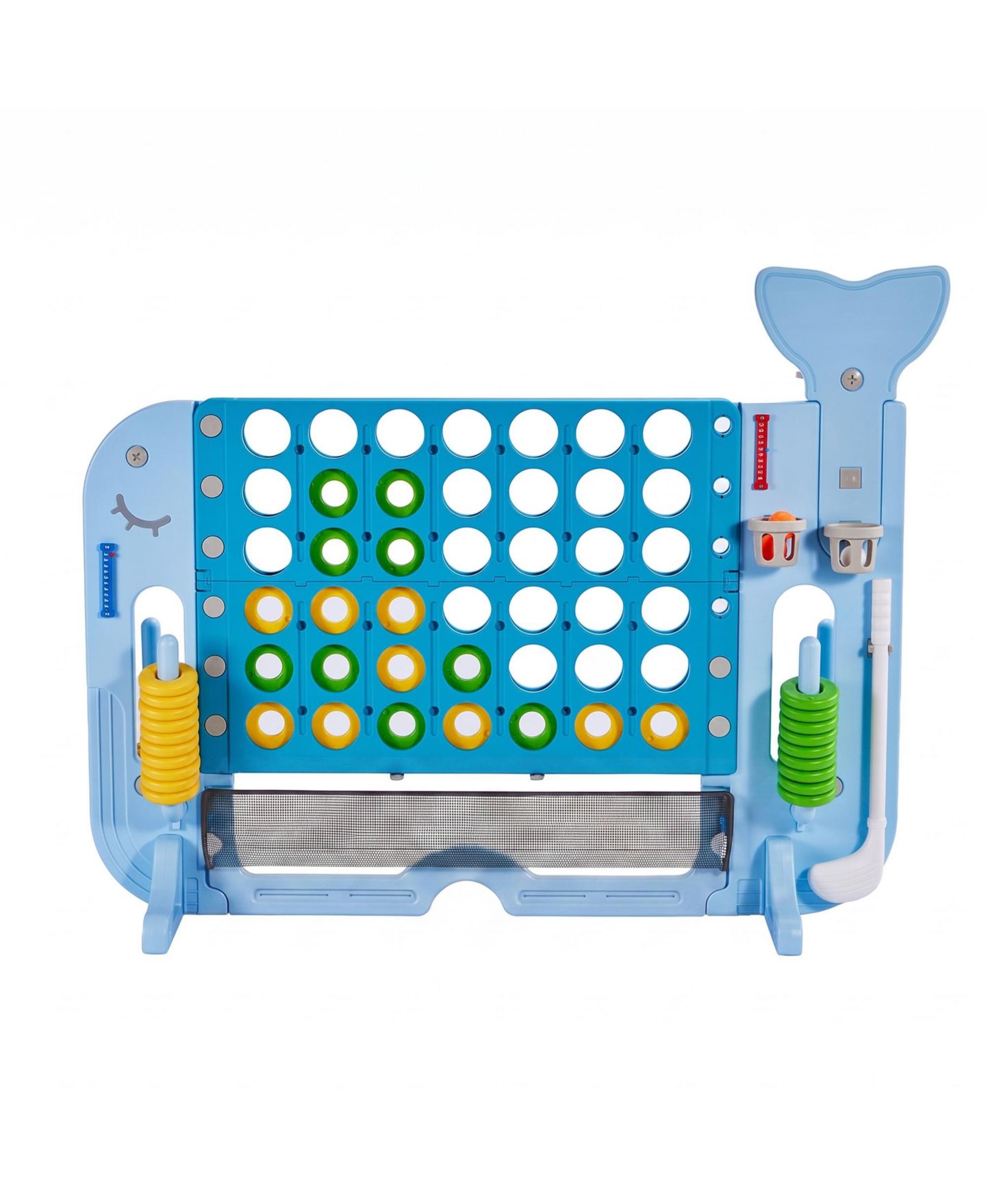 Детские игрушки SUGIFT 4-in-1 Connect Game, Adjustable-Height Outdoor Toy Set, 52.4"H x 18.5"W, Ages 3+, цвет: Синий — фото 8