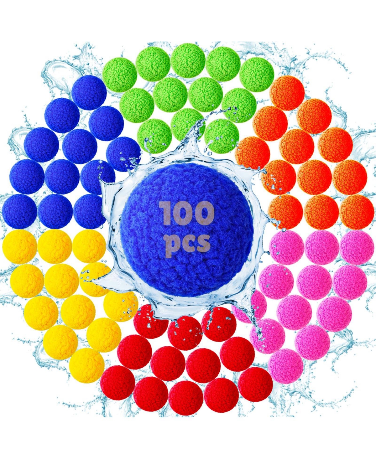 Gnuadz Reusable Water Balloons Quick Fill Pool Summer Outdoor Games Kids Refillable Balls