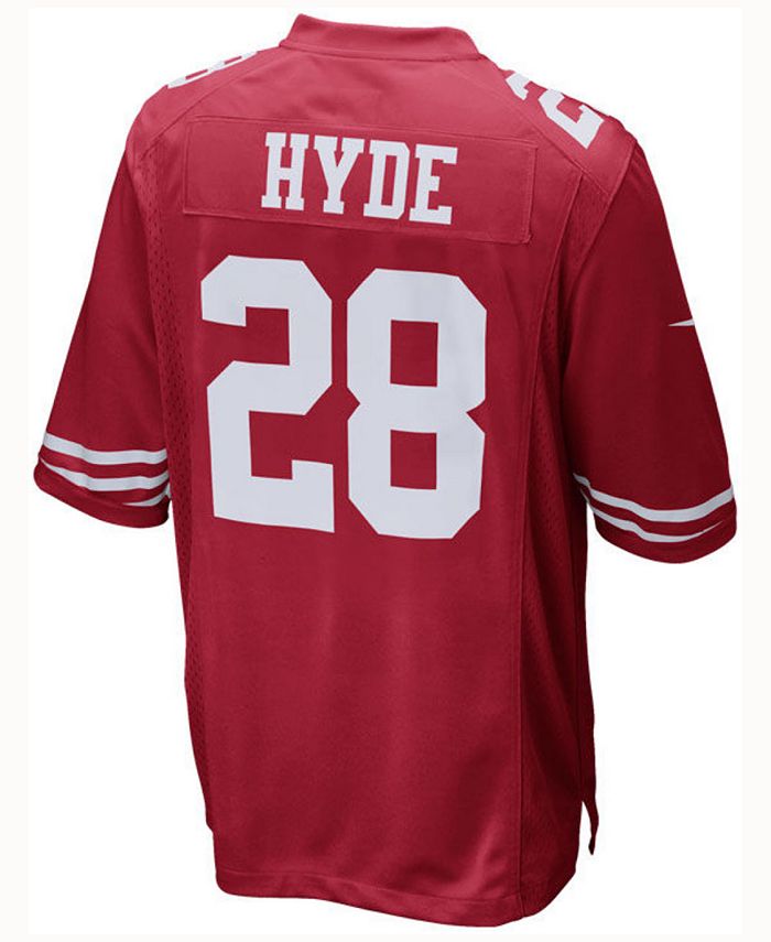 Nike Carlos Hyde San Francisco 49ers Game Jersey, Big Boys (8-20) - Macy's