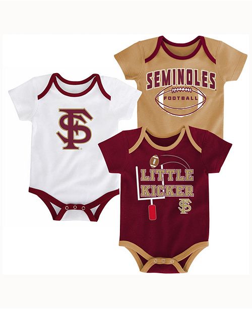 Adidas Babies Florida State Seminoles 3 Points 3 Piece Creeper