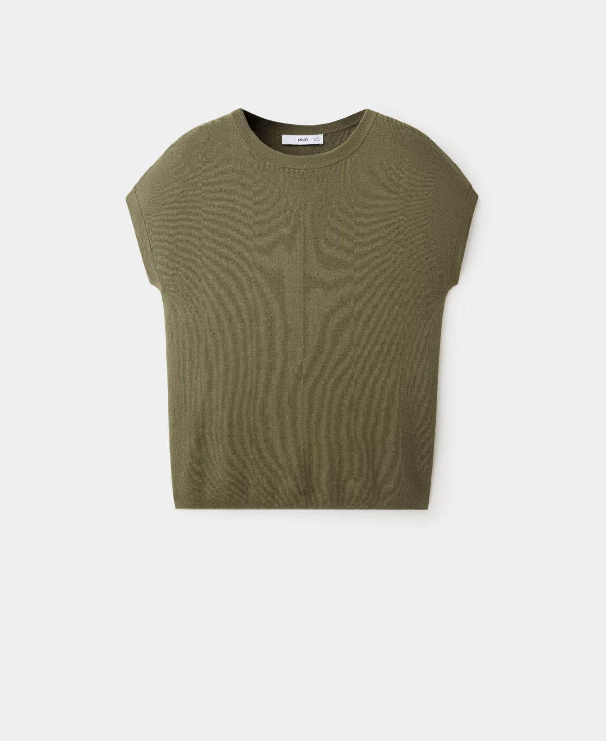 Mango Women's Short-sleeve Crew Neck T-shirt In Khaki