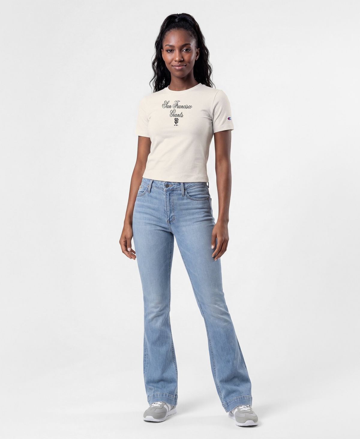 Champion Women's San Francisco Giants Cropped Short-Sleeve T-Shirt