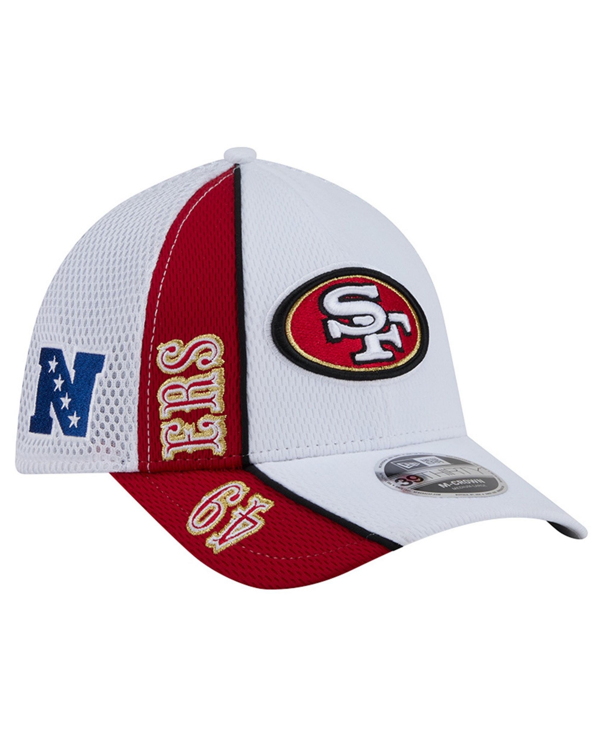 New Era Men's White/Scarlet San Francisco 49ers Dash 39THIRTY Flex Hat