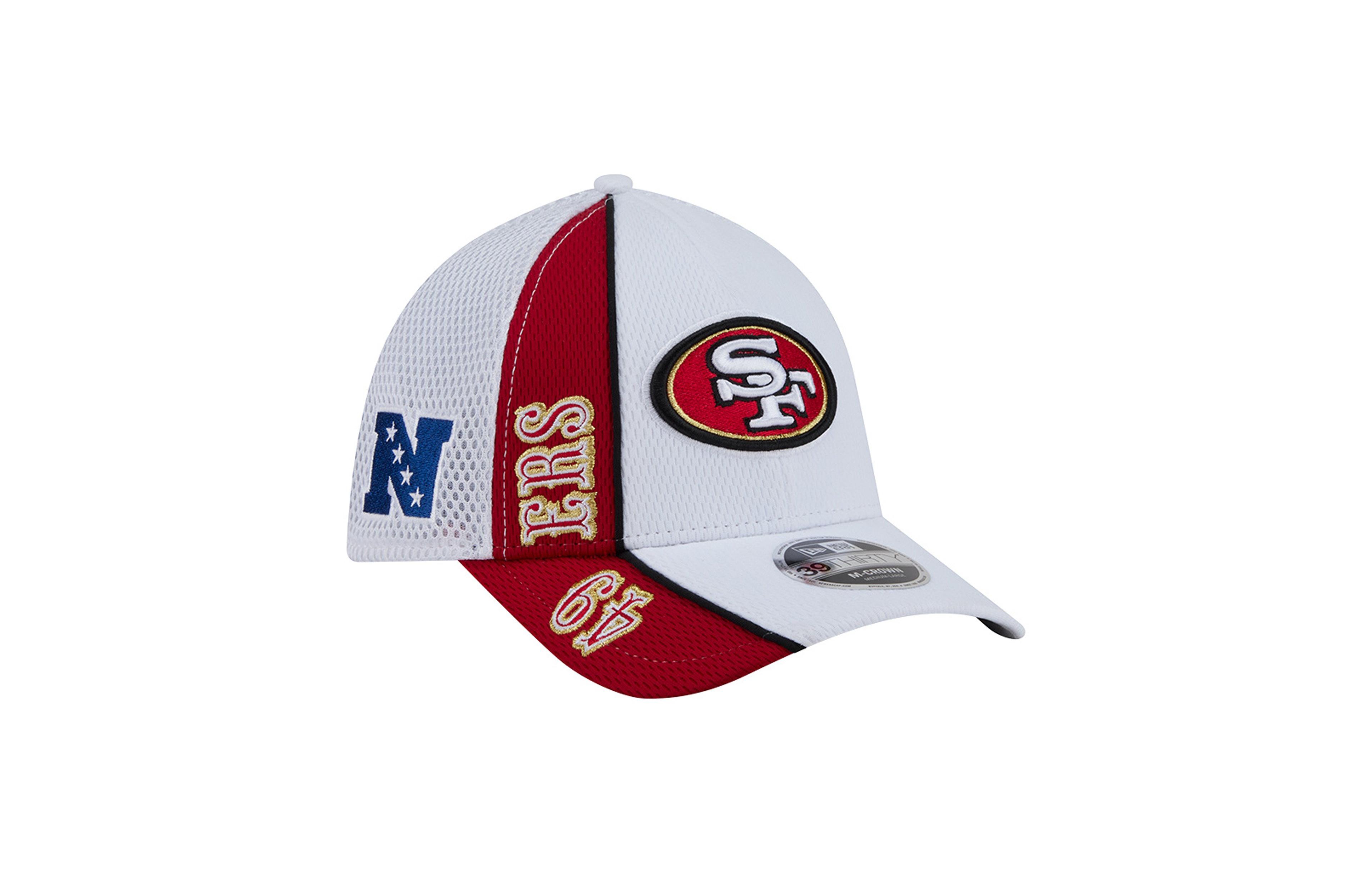 New Era Men's White/Scarlet San Francisco 49ers Dash 39THIRTY Flex Hat