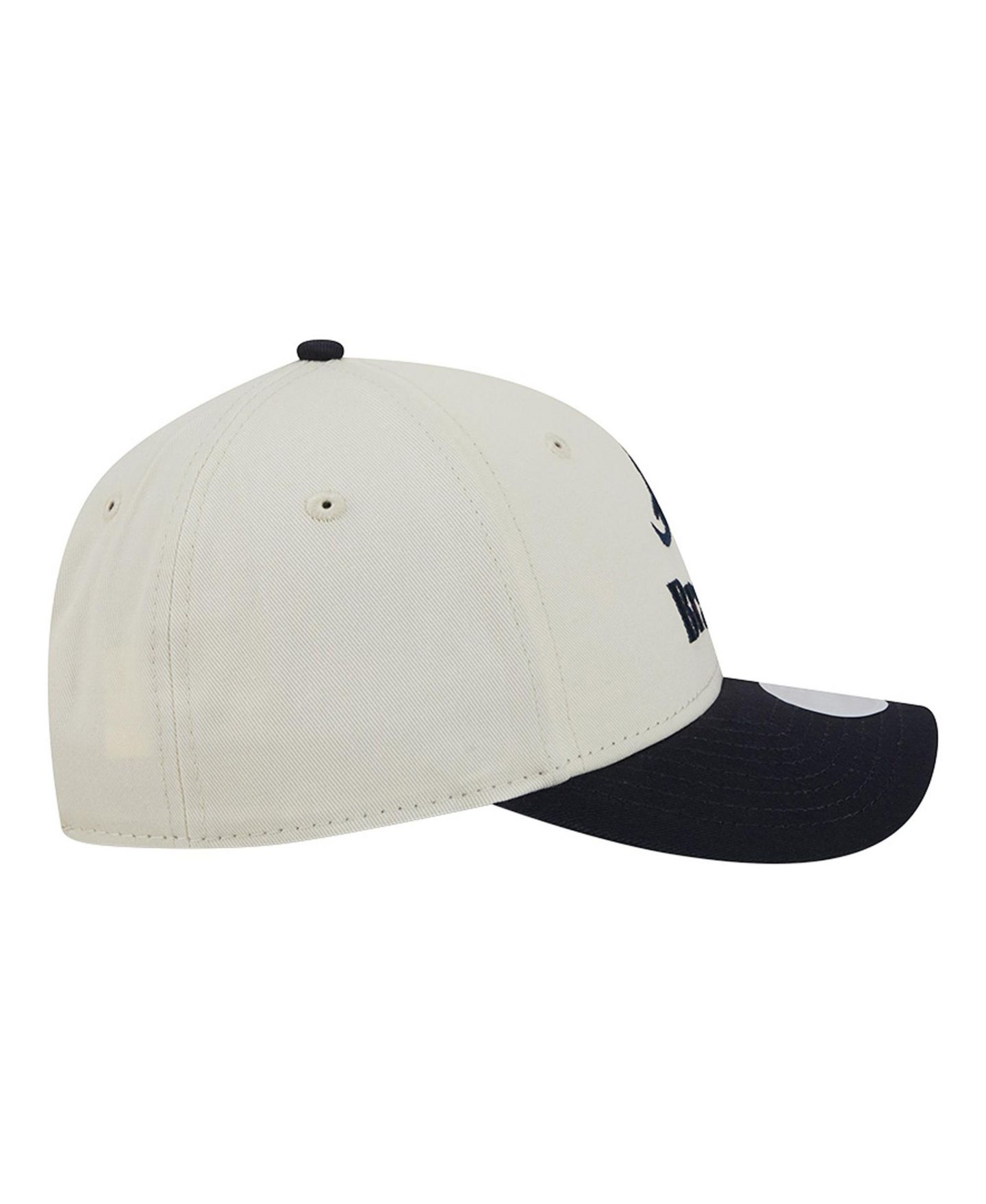 Женская кепка New Era Cream/Navy Atlanta Braves Primary 9FORTY M-Crown Adjustable Hat — фото 3
