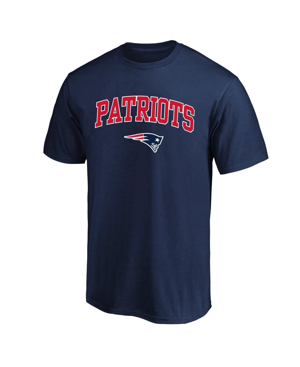 Fanatics Men's Big & Tall New England Patriots Screen Print Crewneck T-Shirt - Navy
