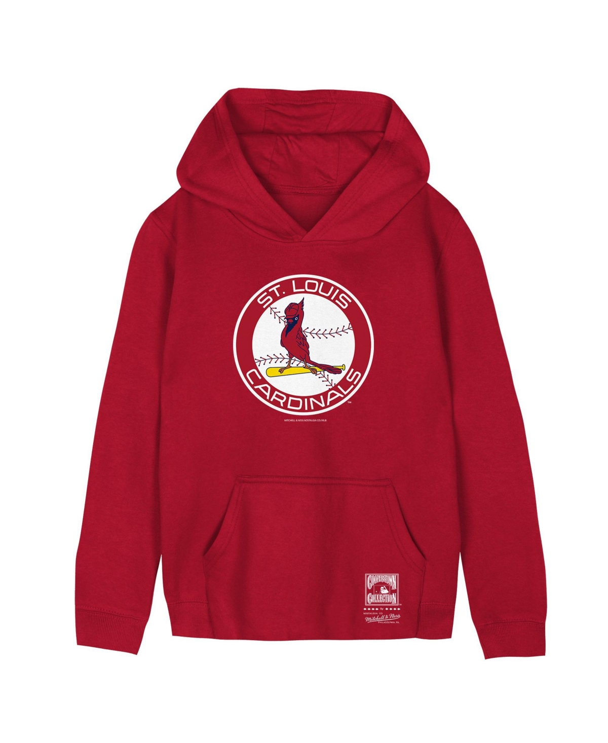 Mitchell & Ness Boys' and Girls' St. Louis Cardinals Retro Logo Fleece-Lined Hoodie