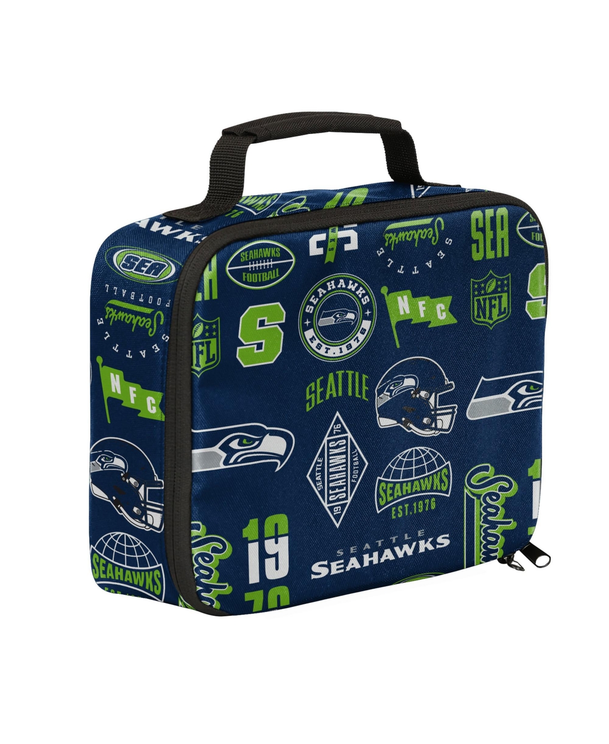 Outerstuff Boys' and Girls' Seattle Seahawks School Water-Bottle Sleeves Backpack and Lunchbox Set