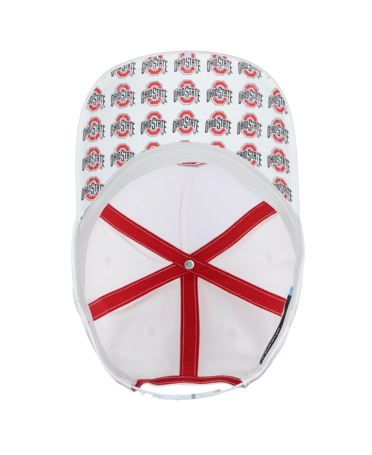 Ahead Men's and Women's White Ohio State Buckeyes The Sideline Adjustable Hat