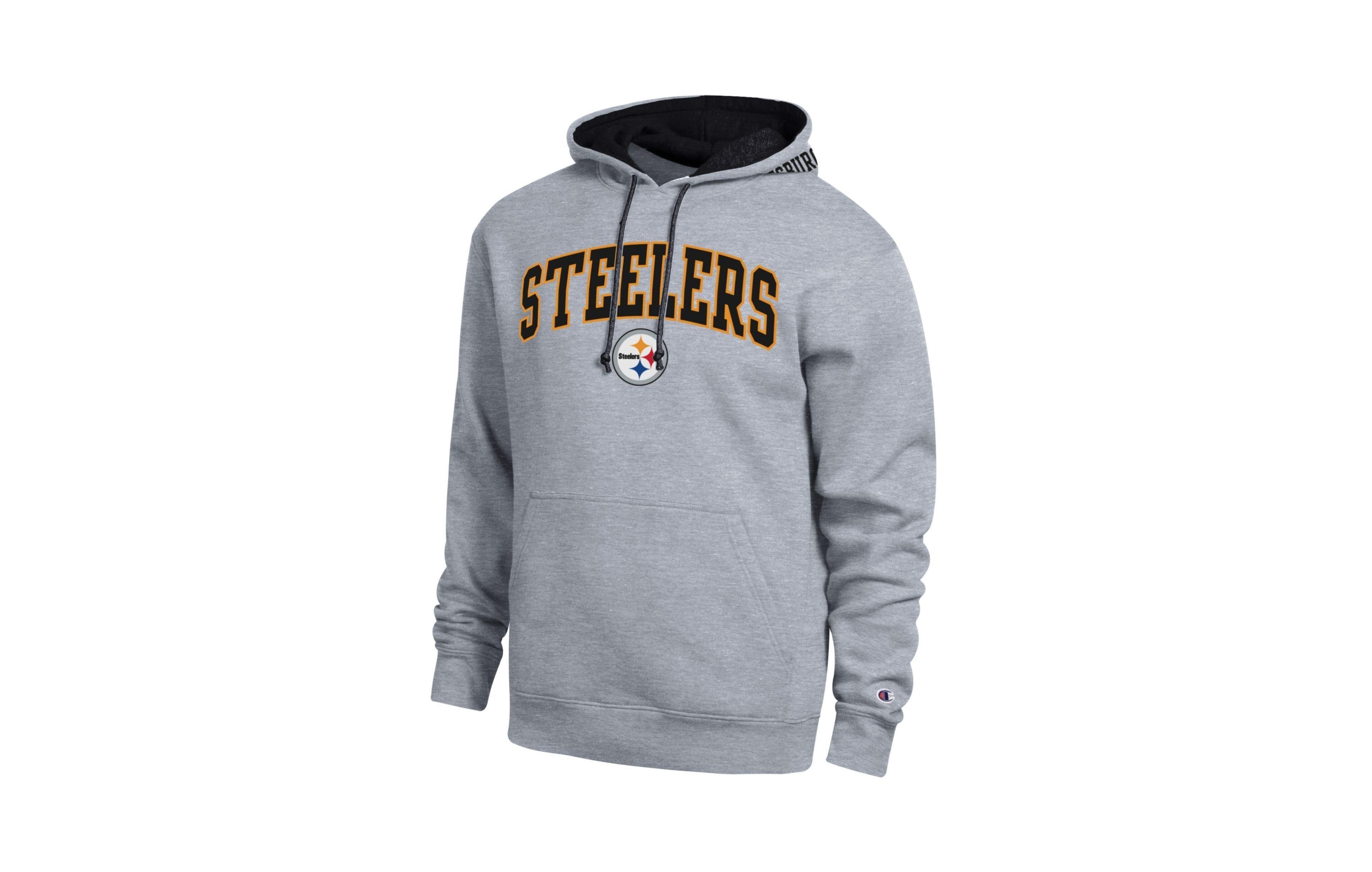 Champion Men's Pittsburgh Steelers Contrast Pullover Hoodie