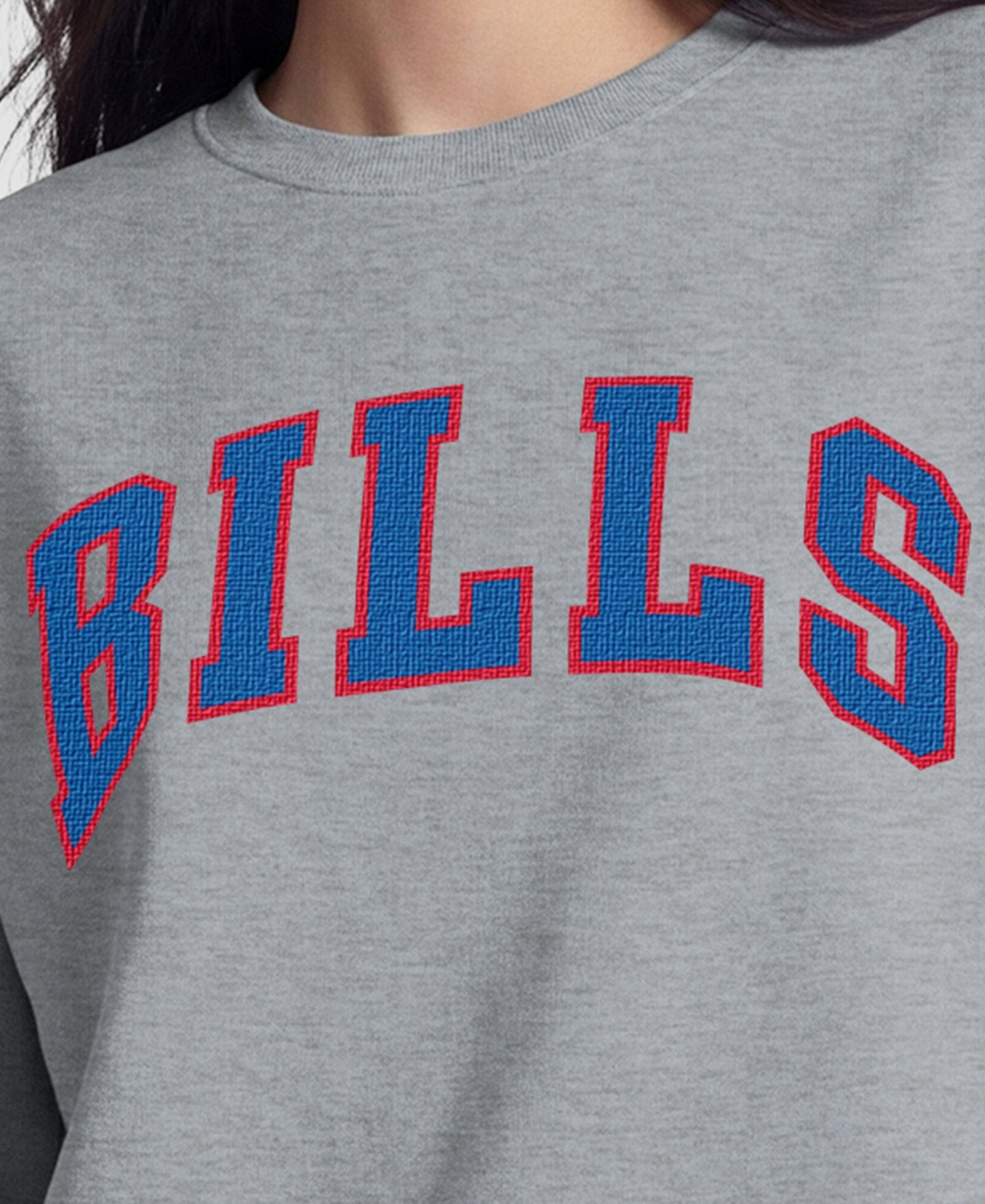 Женская толстовка Champion Buffalo Bills Fleece-Lined Crewneck — фото 2