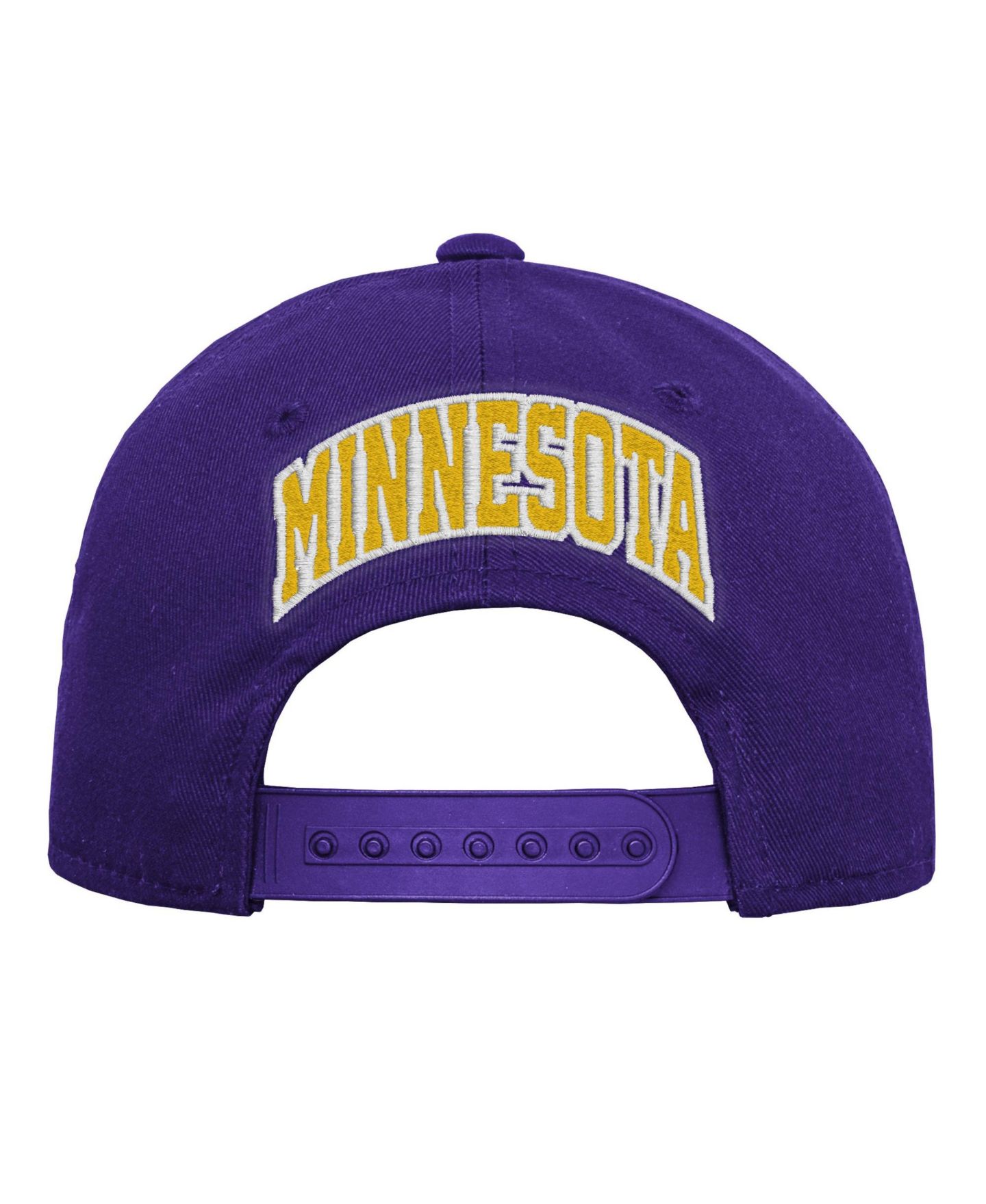 Детская кепка Outerstuff Minnesota Vikings Curved-Bill High-Crown Snapback — фото 3