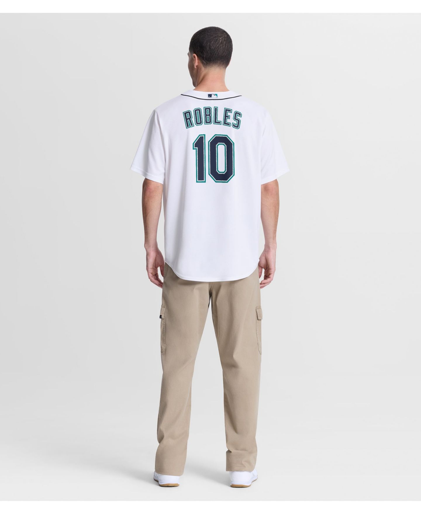 Мужской топ Nike Seattle Mariners Victor Robles Relaxed-Fit Replica Jersey — фото 2
