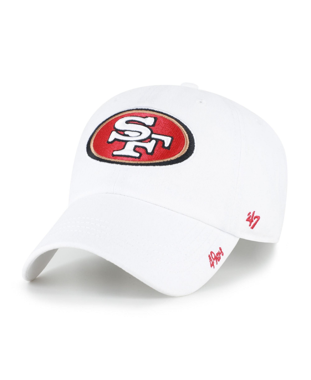 '47 Brand Women's White San Francisco 49ers Miata Clean Up Adjustable Hat - White