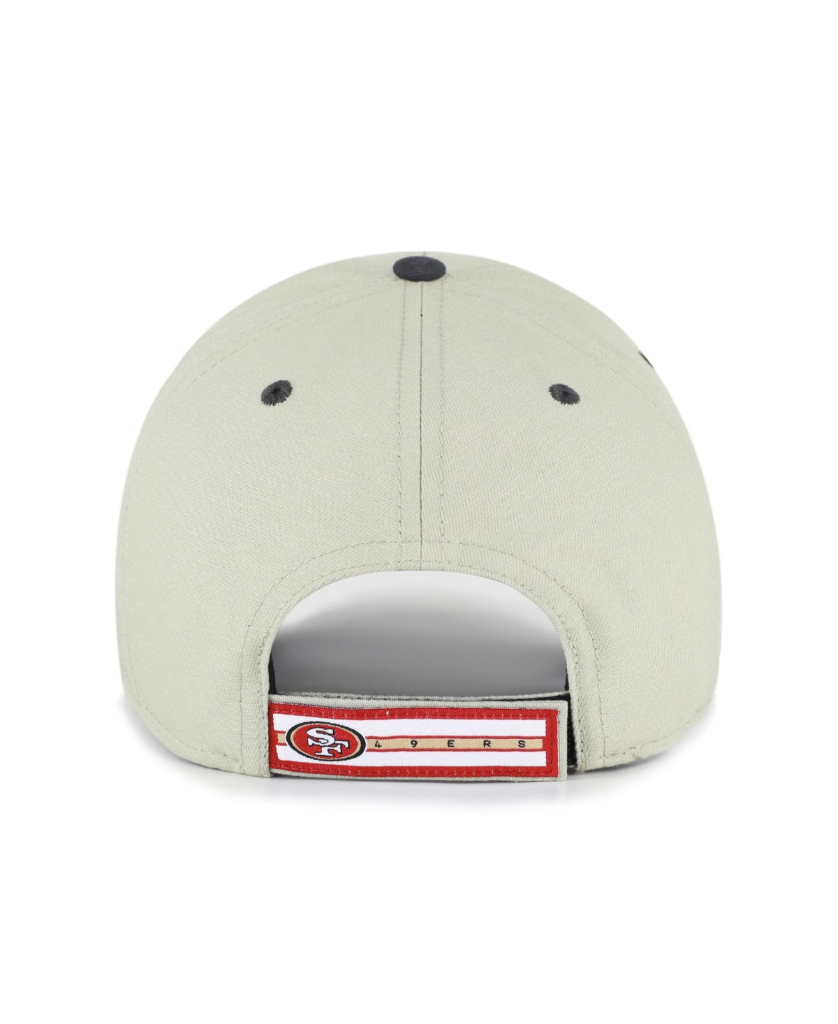 '47 Brand Men's Gray/Black San Francisco 49ers Half Block Text Mvp Adjustable Hat