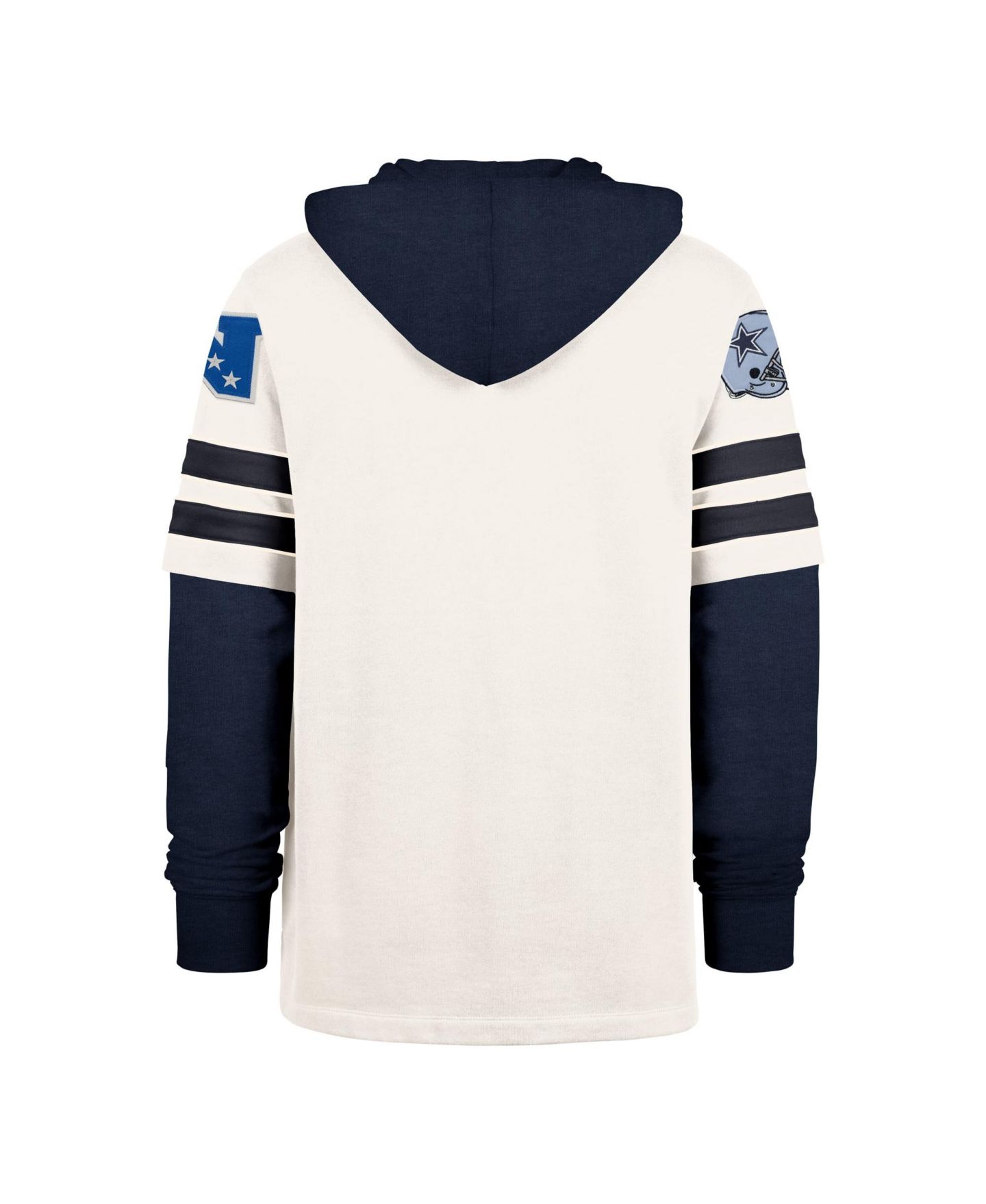 Мужские худи '47 Brand Cream Dallas Cowboys Split Zone Cornerback Duo Lacer — фото 2