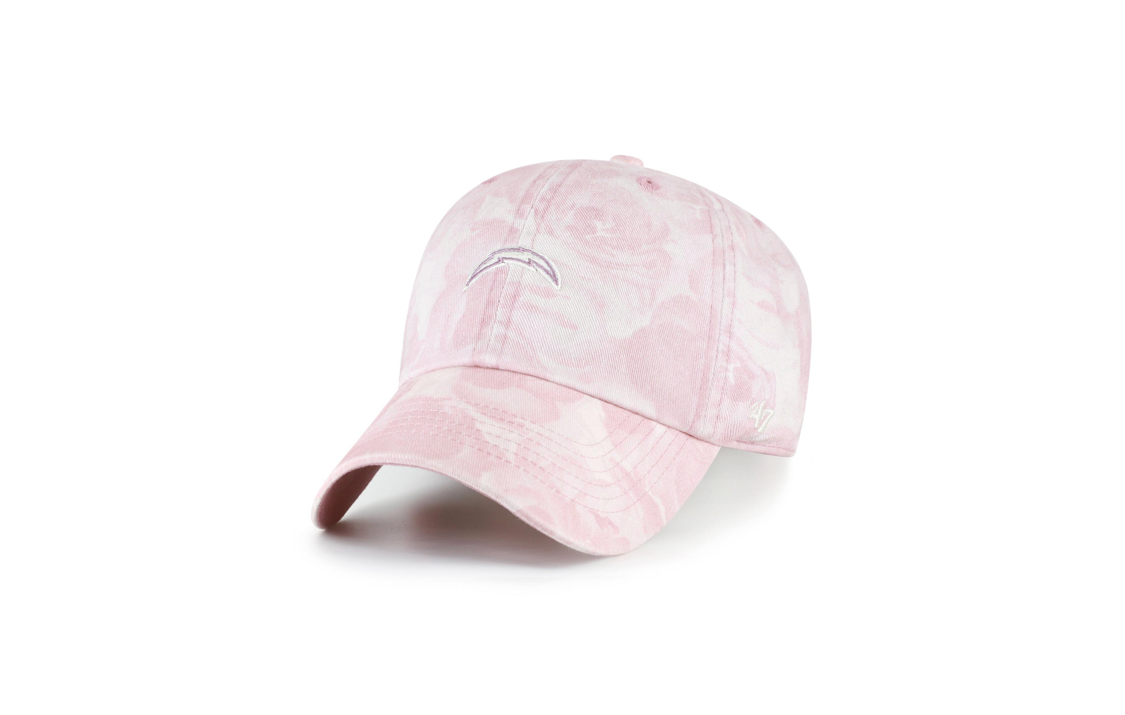 '47 Brand Women's Pink Los Angeles Chargers Gardenia Clean Up Adjustable Hat