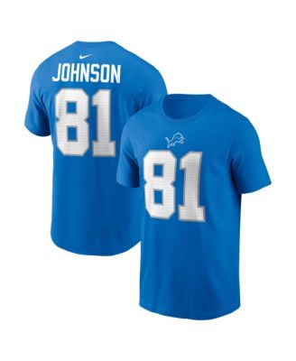 Men's Detroit Lions Calvin Johnson Crewneck T-Shirt