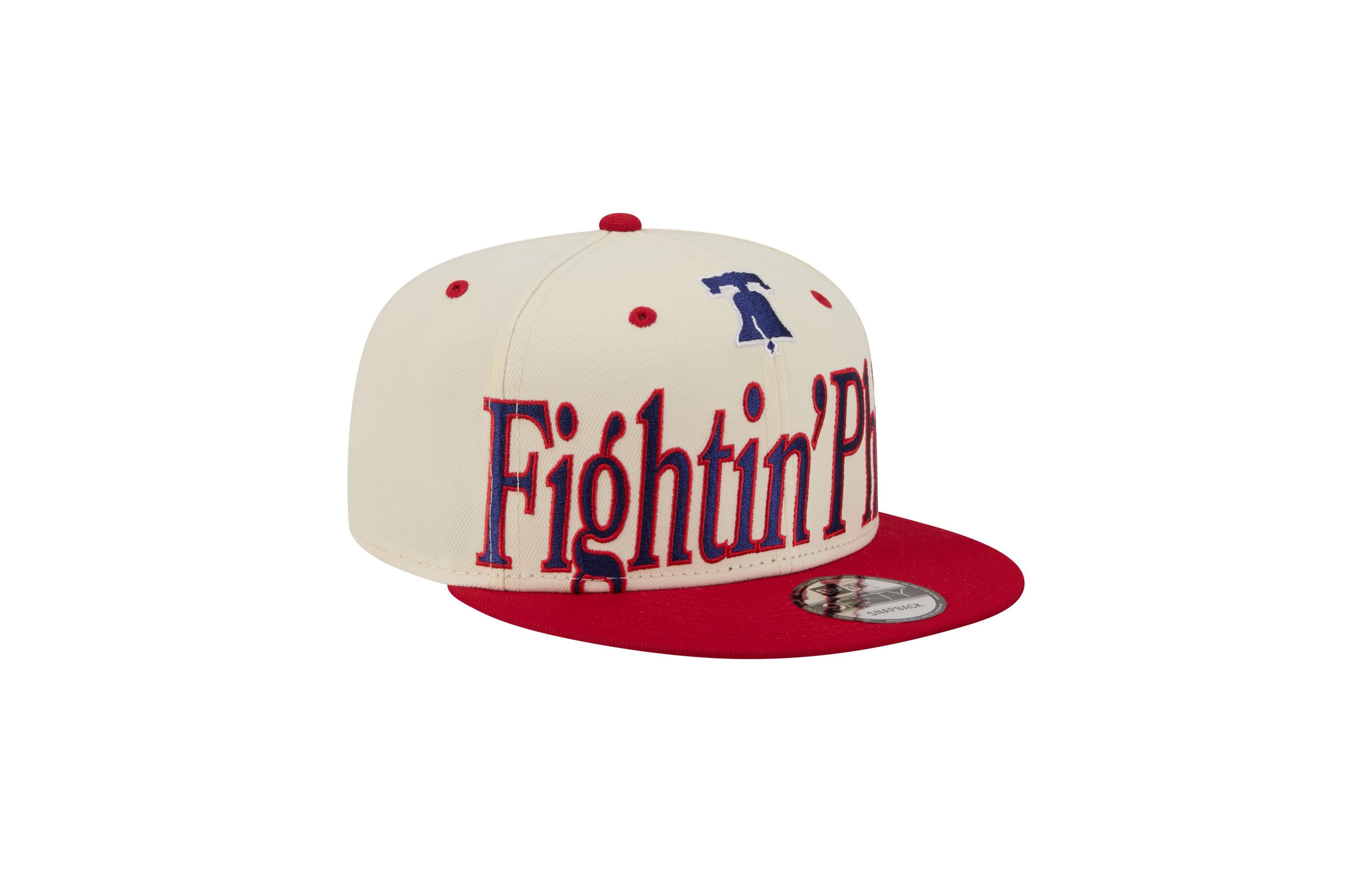 New Era Men's Philadelphia Phillies Oversized Slogan 9FIFTY Snapback Baseball Cap