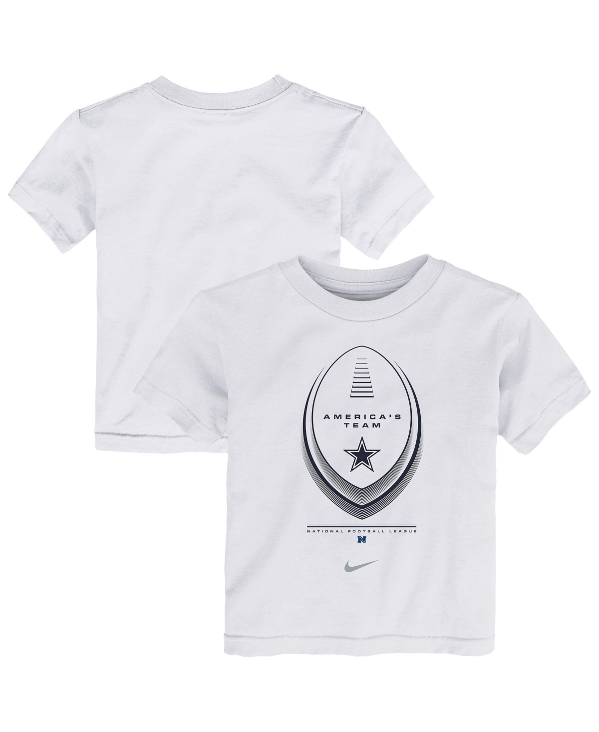 Nike Toddler Boys' 2T-5T Icon Legend Dallas Cowboys Crewneck Short-Sleeve T-Shirt - White