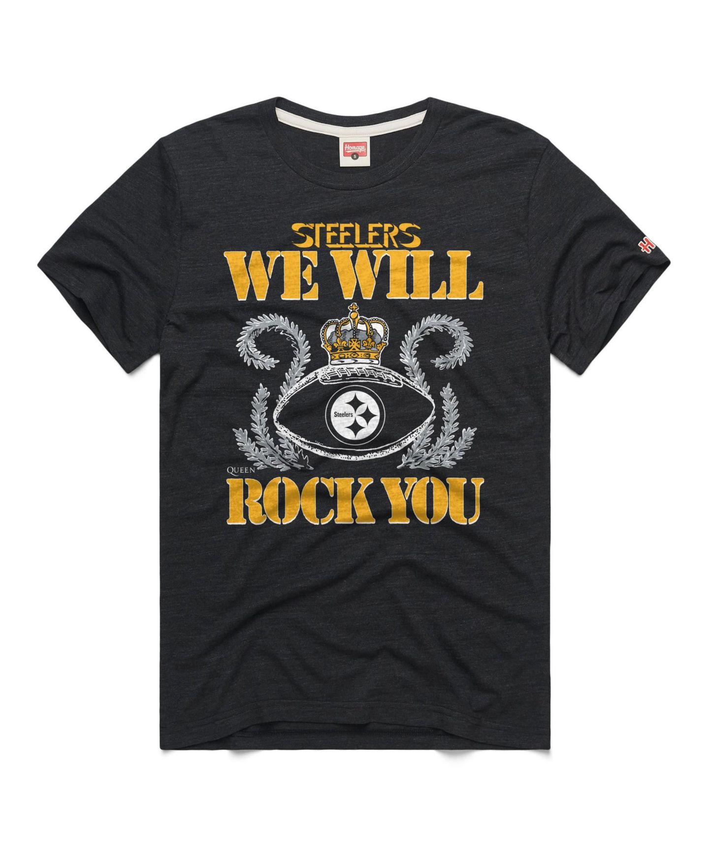 Футболка Homage Pittsburgh Steelers Schedule Queen Tri-Blend — фото 3