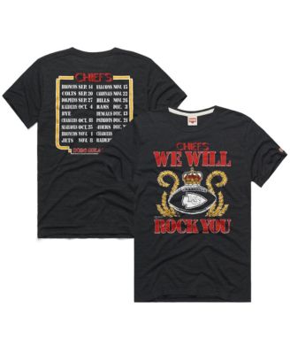 Men's Kansas City Chiefs 2026 NFL Schedule Tri-Blend Screen-Print T-Shirt