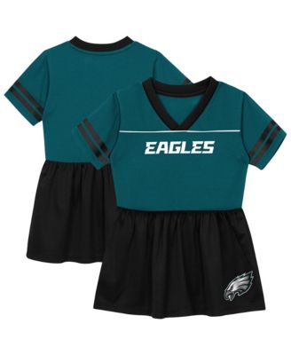 Toddler Girls' 2T-5T Philadelphia Eagles V-Neck Mesh Side Panels Fit & Flare Dress