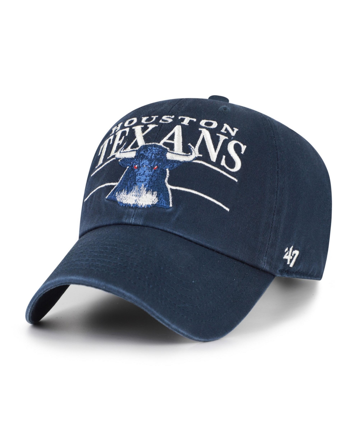 '47 Brand Men's Houston Texans Clean Up Throwback Graphic Adjustable Hat