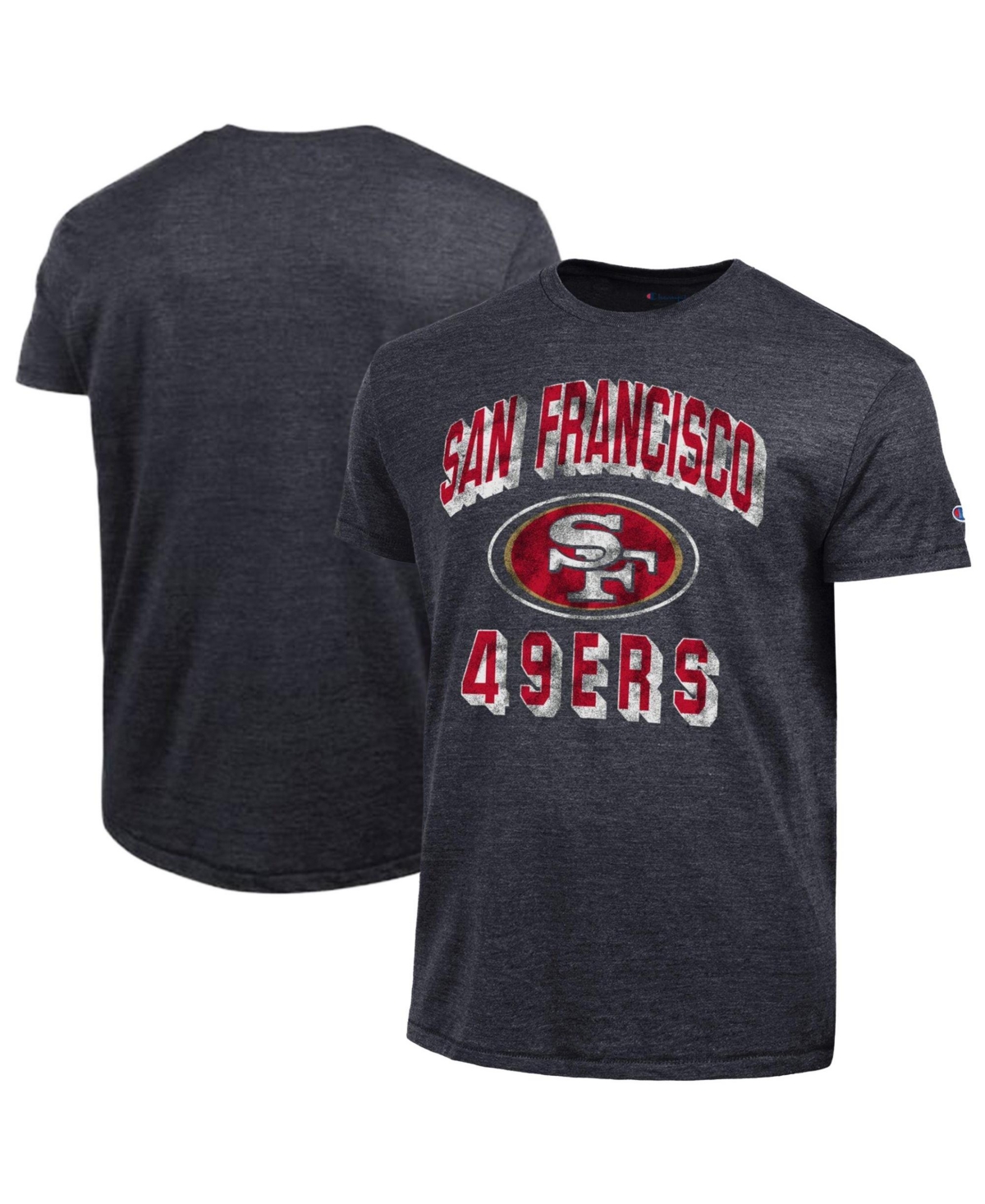 Champion Men's Black San Francisco 49ers Ultimate Tri-Blend T-Shirt - Black