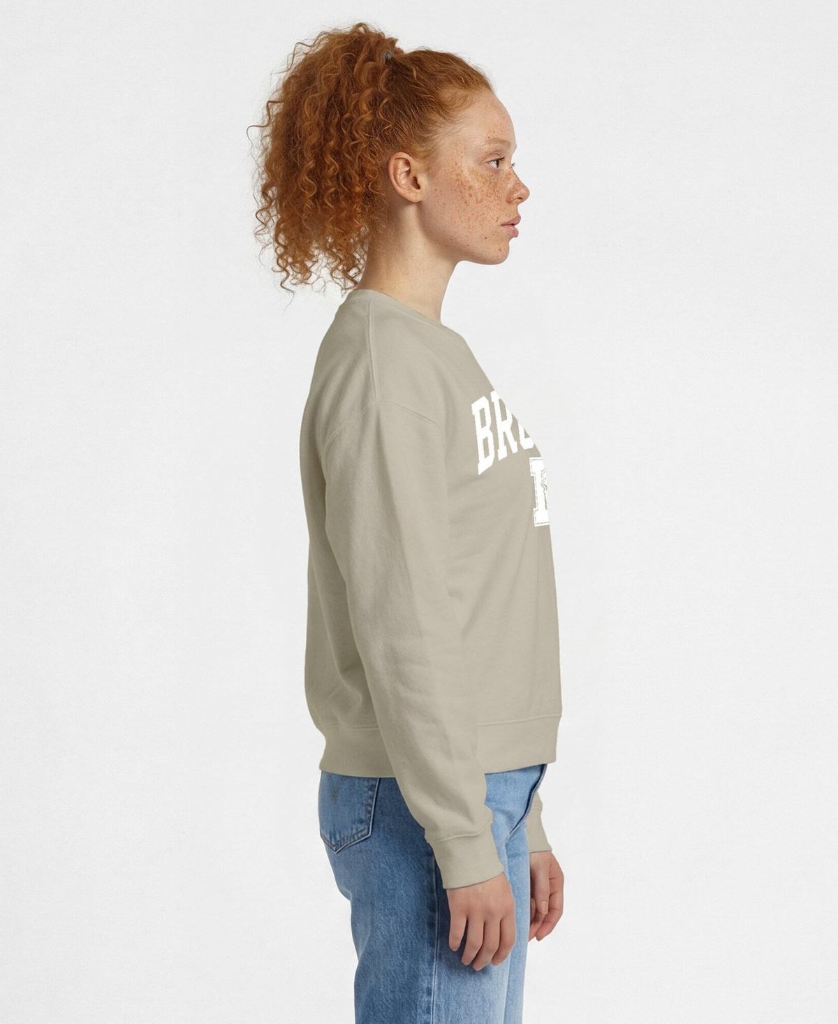 Champion Women's Denver Broncos Dropped-Shoulder Crewneck Sweatshirt
